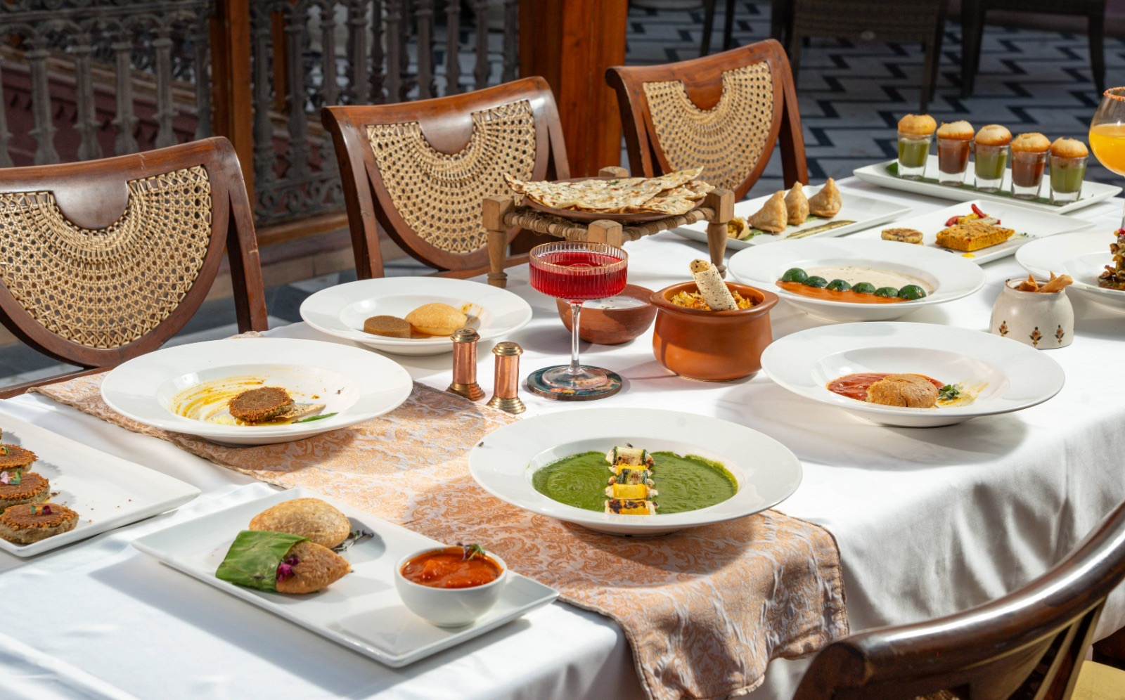 Dining at Haveli Dharampura, Old Delhi