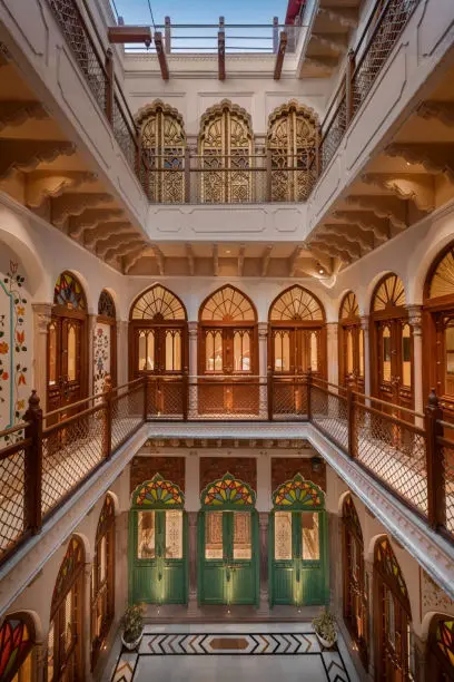 Facade, Golden Haveli in Delhi