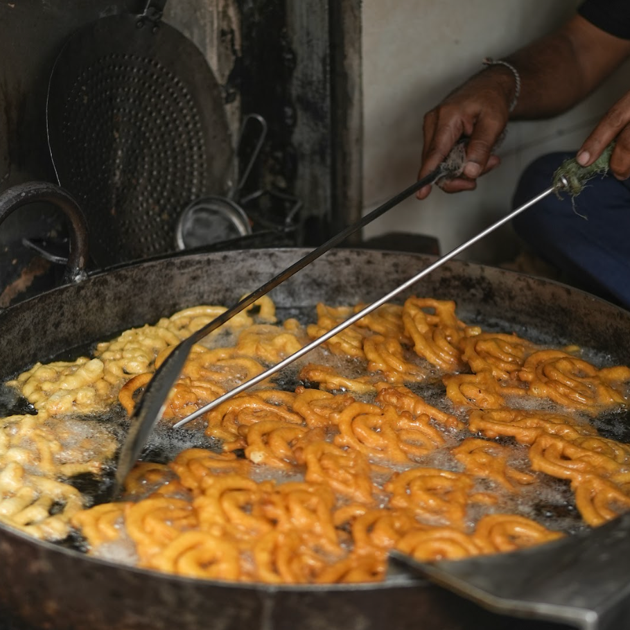 Dining at Haveli Dharampura, Old Delhi