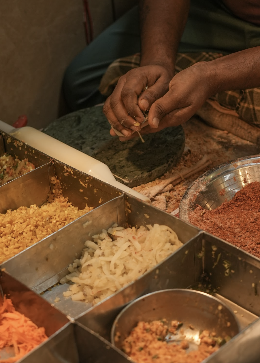 Dining at Haveli Dharampura, Old Delhi