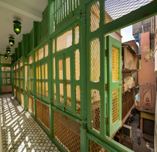 Heritage Hotel in Delhi, Balcony Golden Haveli 